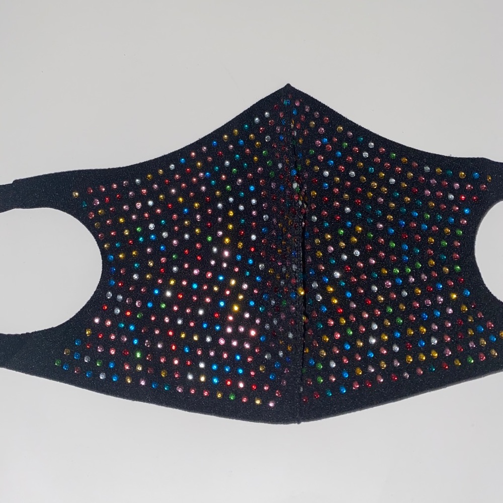 Rainbow bling mask